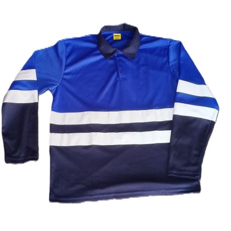 Hi-Vis Two Tone Work Long Shirt with Reflective Tape