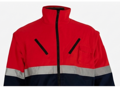 Two tone Reflective Bunny Jacket (Red and Navy)