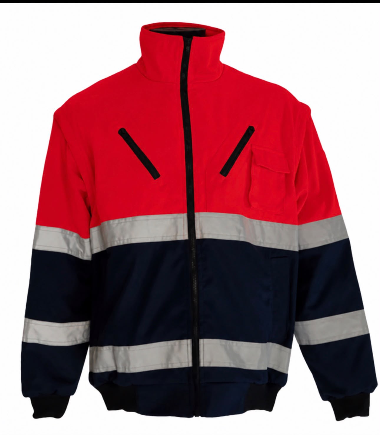 Two tone Reflective Bunny Jacket (Red and Navy)