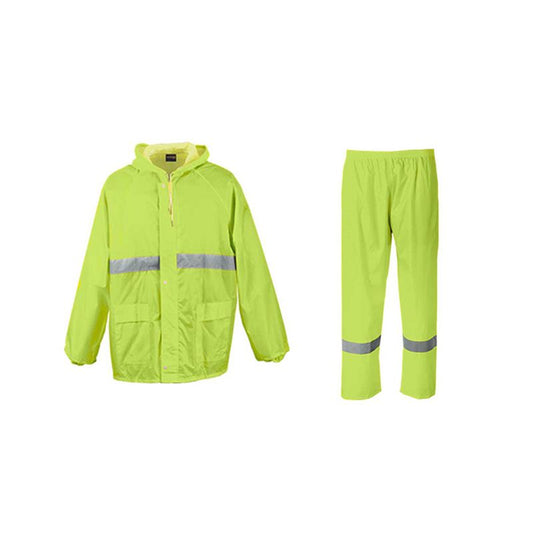 Rubberized Hi-Vis Reflective Rain Suit – 2 Piece