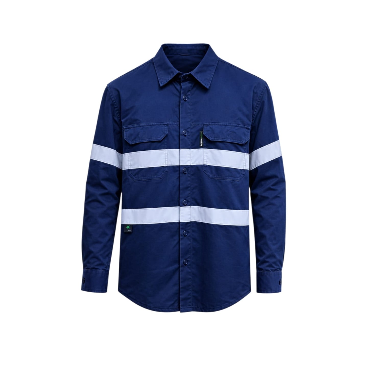 Reflective Hi-Vis Work Shirt – Long Sleeve