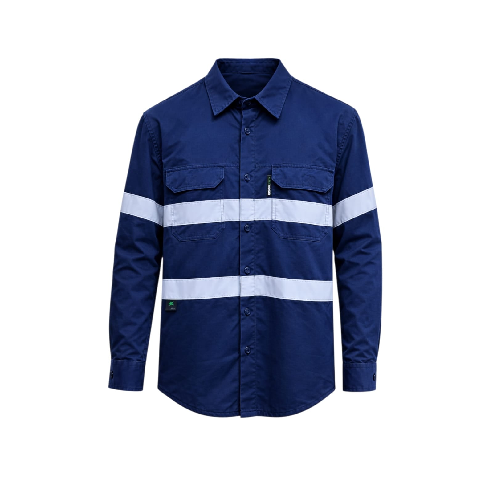 Reflective Hi-Vis Work Shirt – Long Sleeve