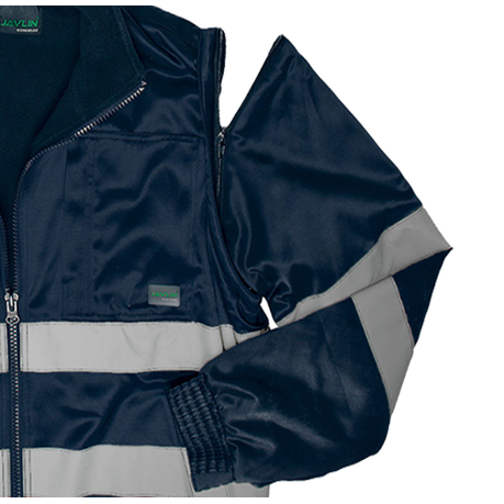 Javlin - Hi-Vis Fleece Lined Bomber Jacket - Navy