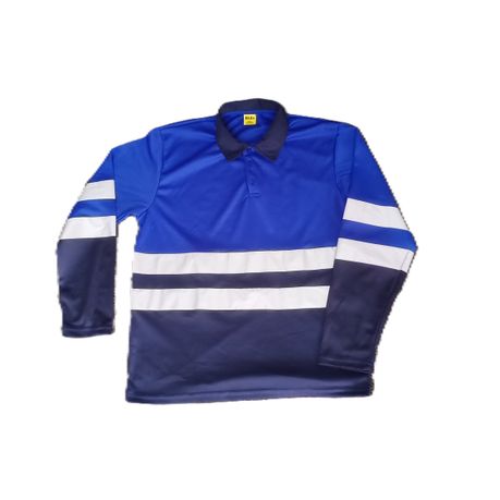 Hi-Vis Two Tone Work Long Shirt with Reflective Tape