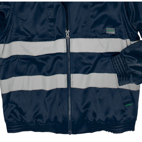 Javlin - Hi-Vis Fleece Lined Bomber Jacket - Navy