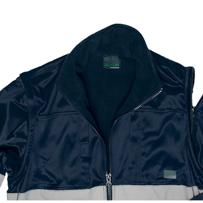 Javlin - Hi-Vis Fleece Lined Bomber Jacket - Navy